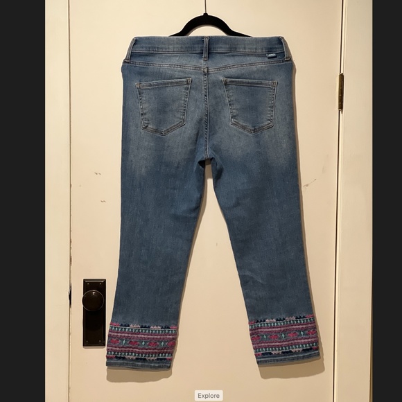 Jag Embroidered Denim Sz 10 - Picture 2 of 11